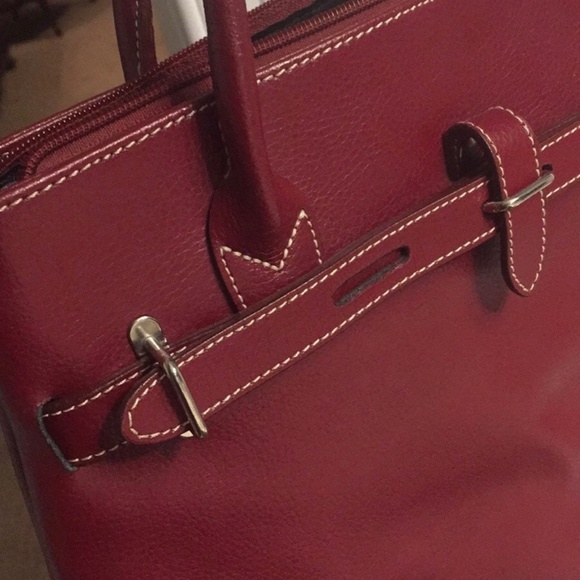 Wilsons Womans Leather Jacket & Focus Paris Leather Purse -Deep Red Set. EUC-GUC - Picture 12 of 12